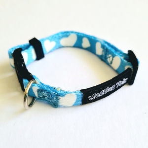 Tiny Totz Puppy Collars Love Heart 13cm-23cm (Sky Blue)