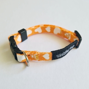 Tiny Totz Puppy Collars Love Heart 13cm-23cm (Orange)