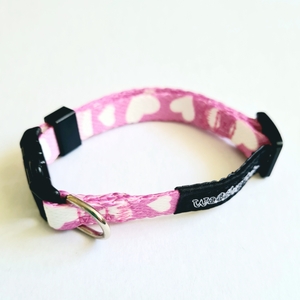 Tiny Totz Puppy Collars Love Heart 13cm-23cm (Pink)