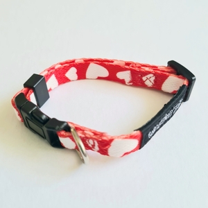 Tiny Totz Puppy Collars Love Heart 13cm-23cm (Red)