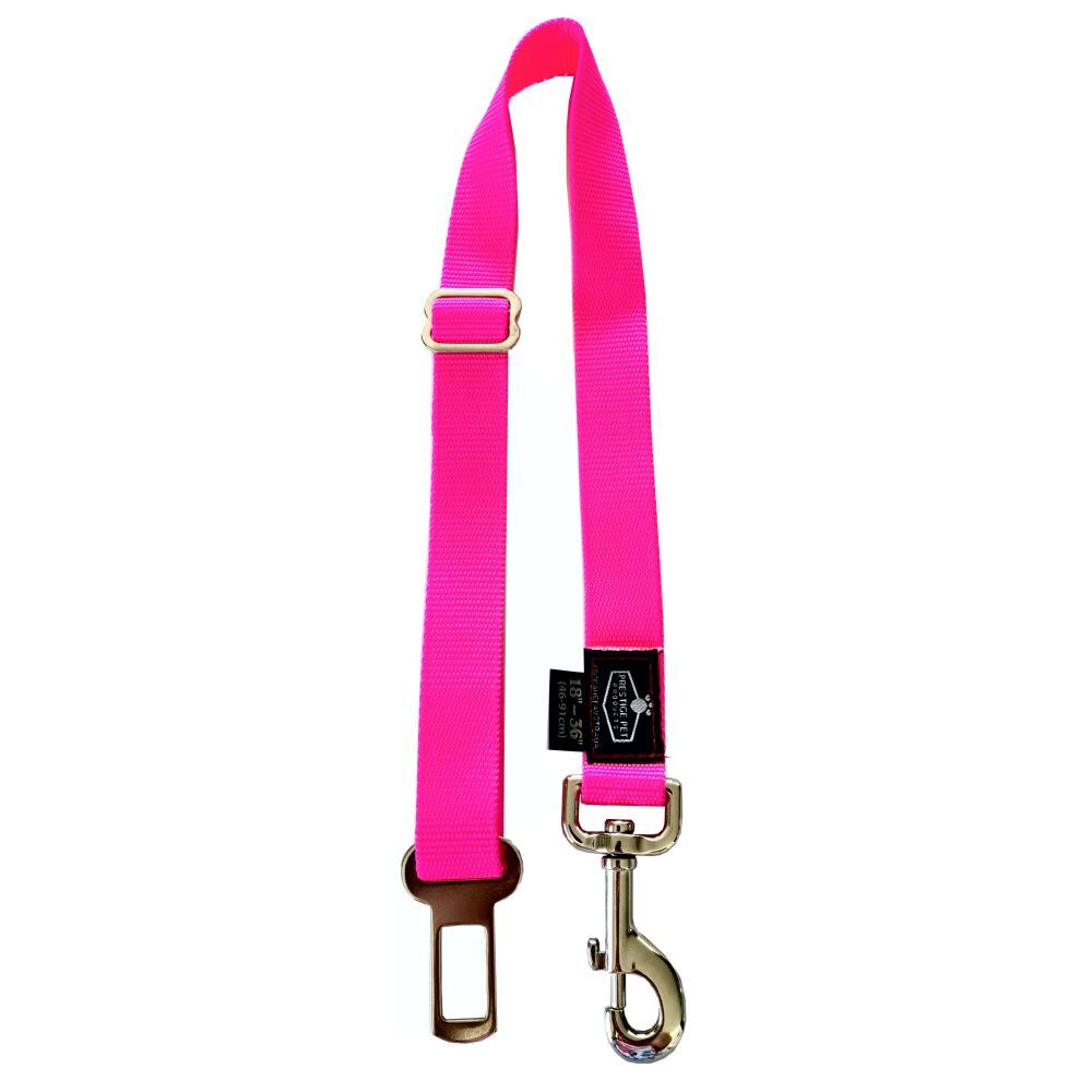 Prestige Pets Safety Seat Belt Attachment Hot Pink 46cm-91cm
