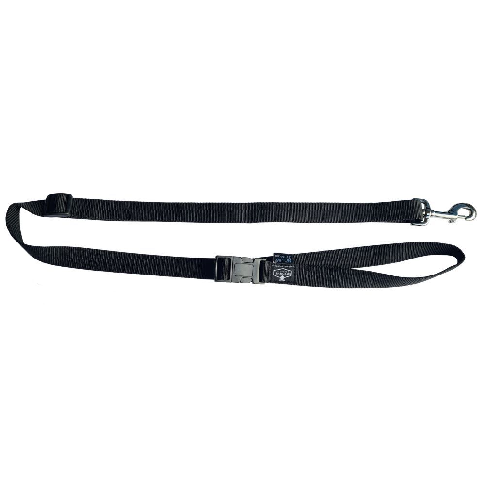 Prestige Buckle Handle Adjustable Dog Lead 91cm-168cm Black
