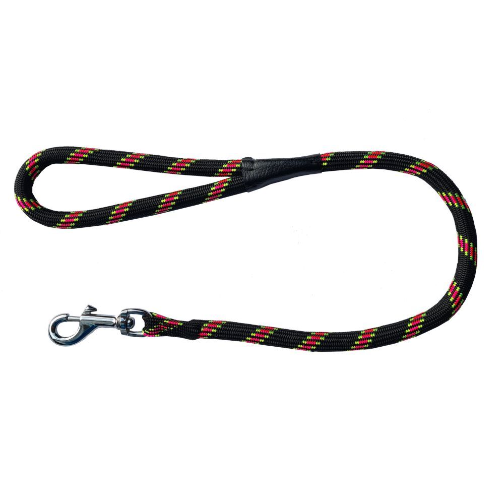 Prestige Short Mountain Rope Dog Lead Black 13mm x 61cm