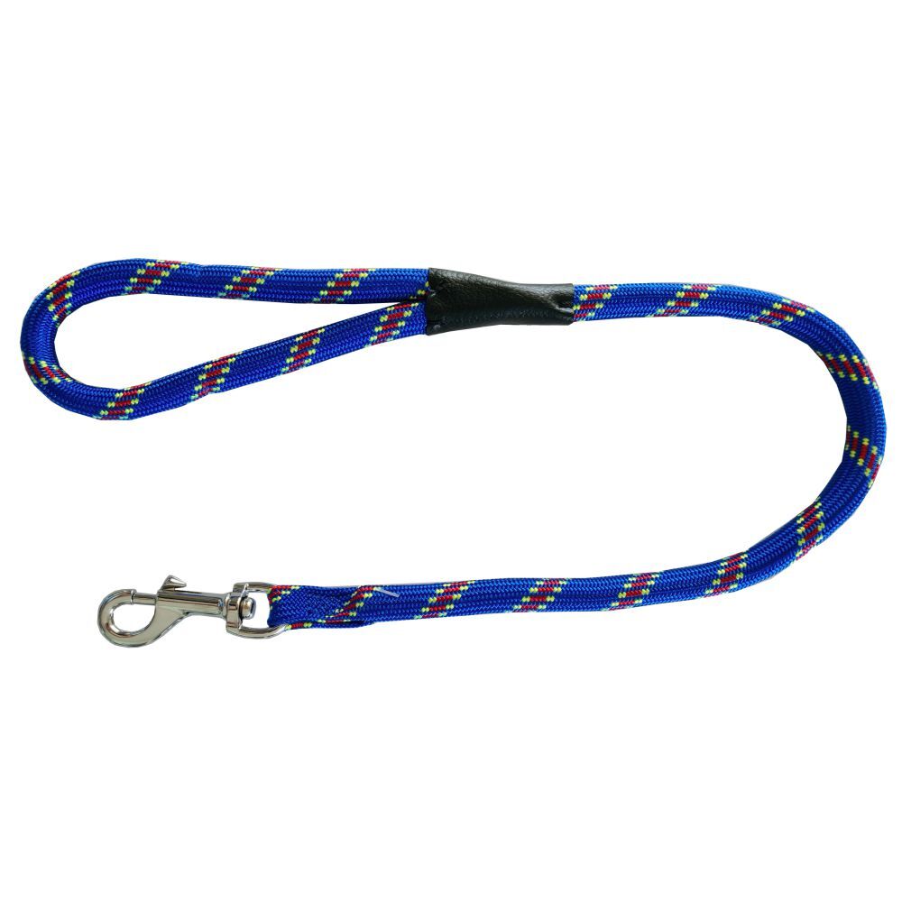 Prestige Short Mountain Rope Dog Lead Blue 13mm x 61cm