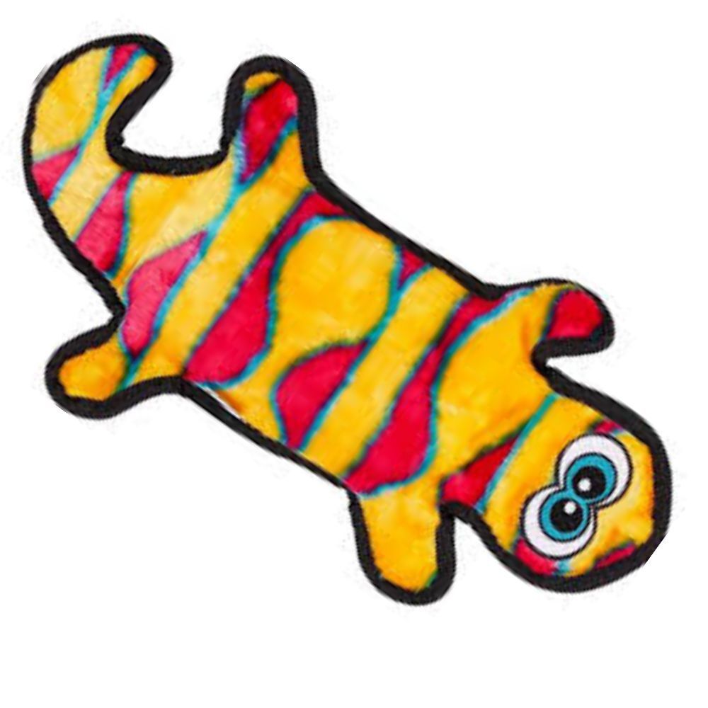 Outward Hound Invincible Gecko 4 Squeak Orange and Pink