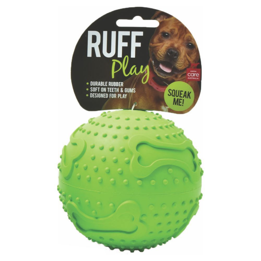 Ruff Play Rubber Squeaker Dog Ball (XLarge)