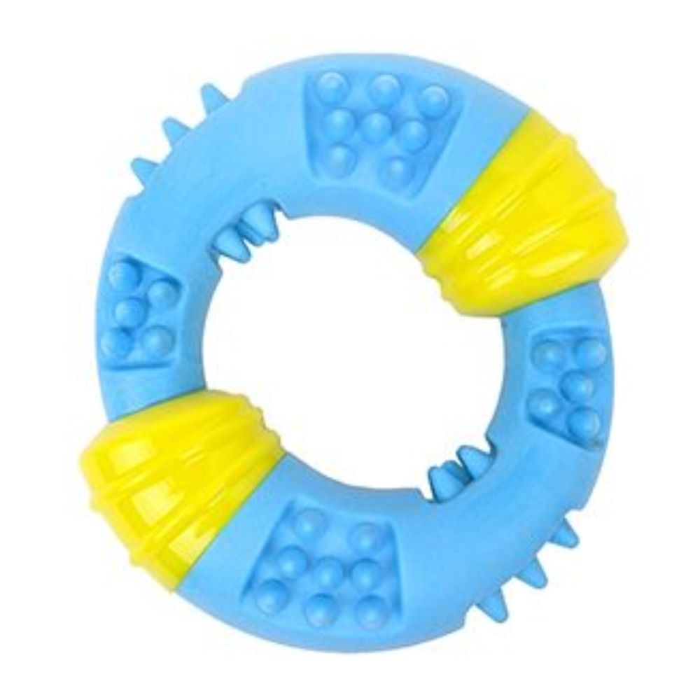 Ruff Play Space Junk Orbit Ring Squeaker Dog Toy