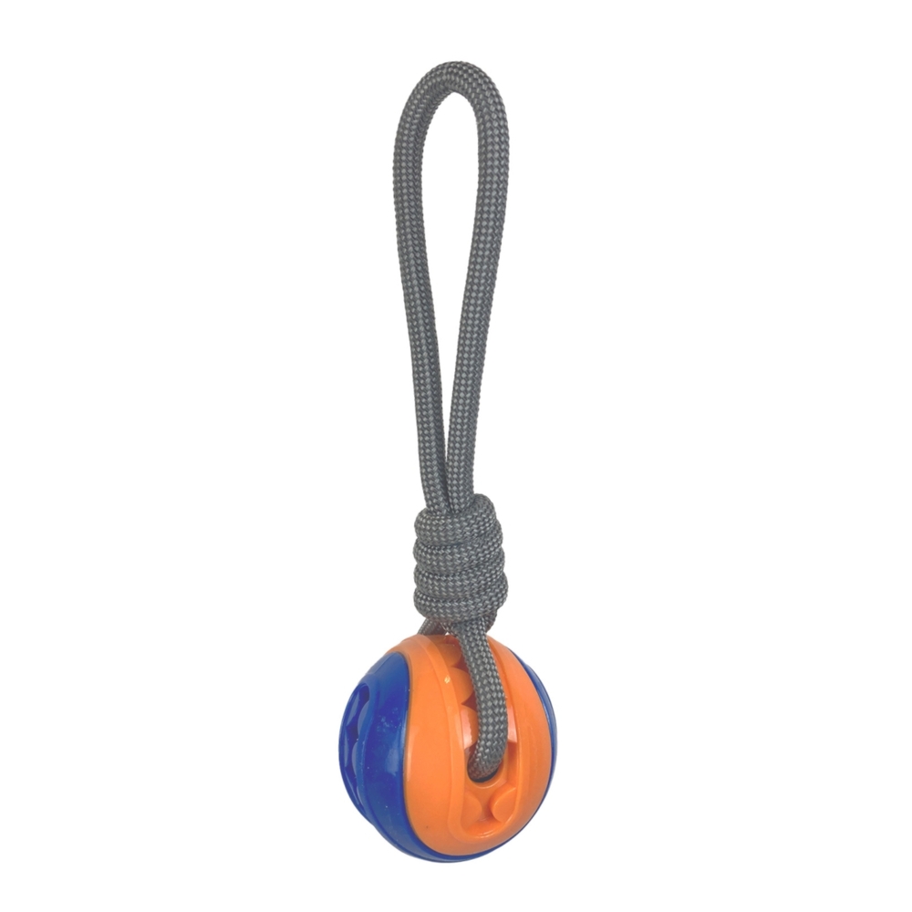 Ruff Play Oddball with Tug Rope Dog Toy