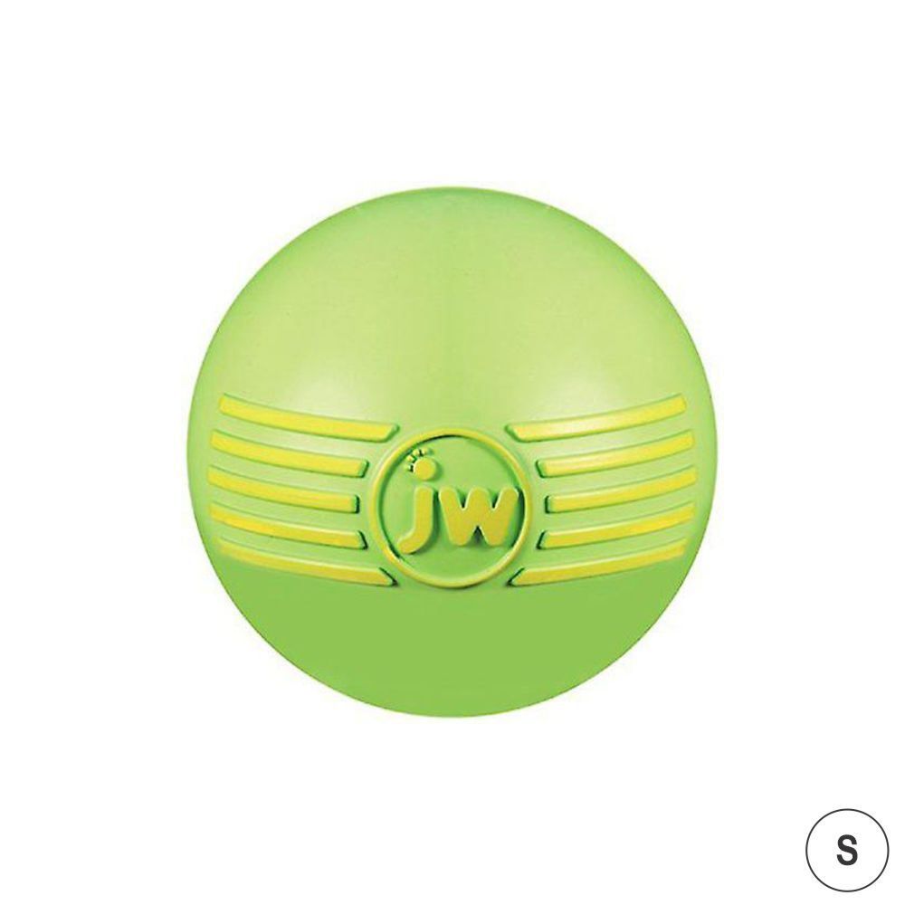 JW PET iSqueak Ball Dog Toy (Green, Small 5cm)