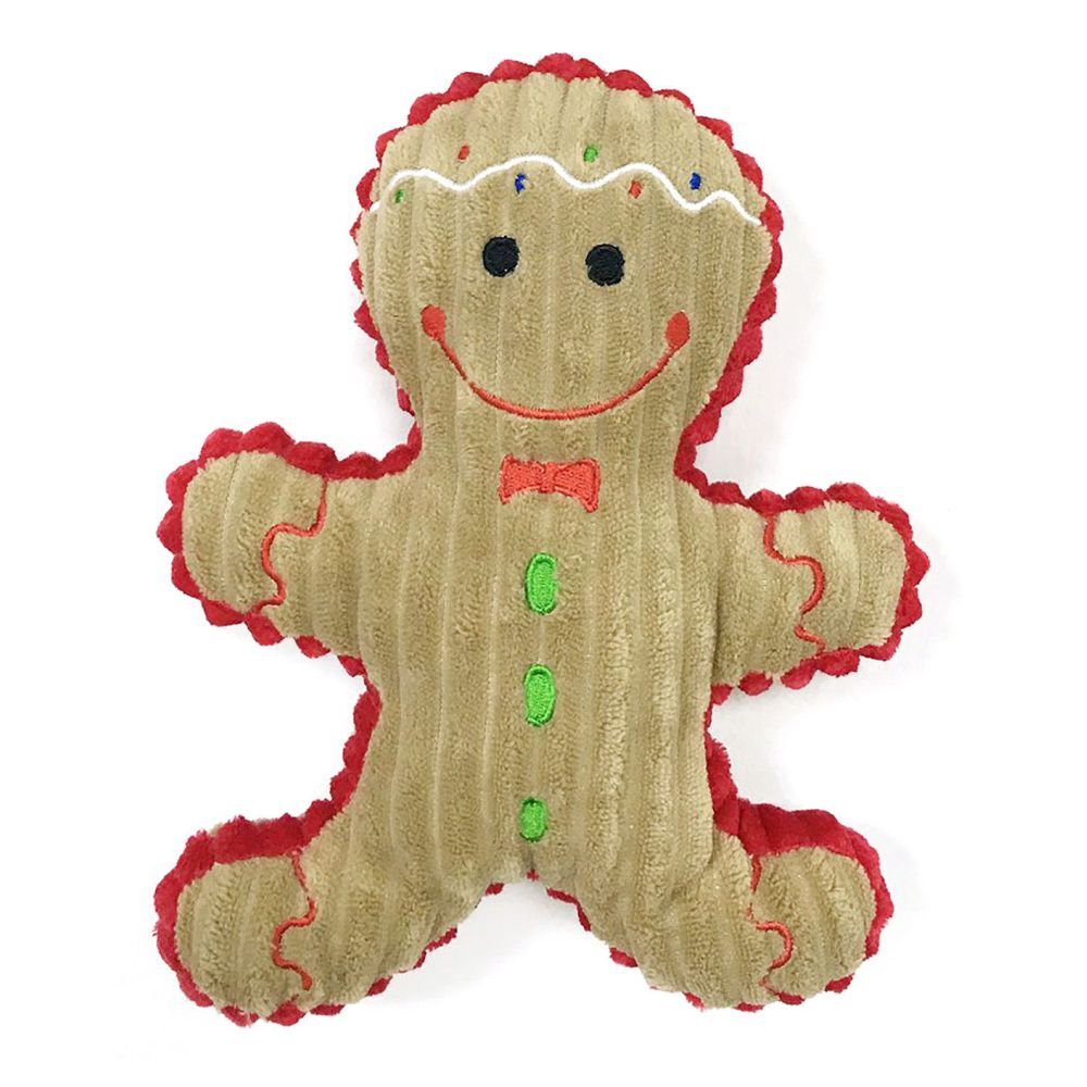 Snuggle Friends Christmas Gingerbread Man Dog Toy