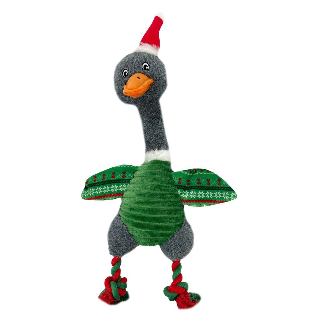 Snuggle Friends Christmas Holiday Goose 45cm Dog Toy