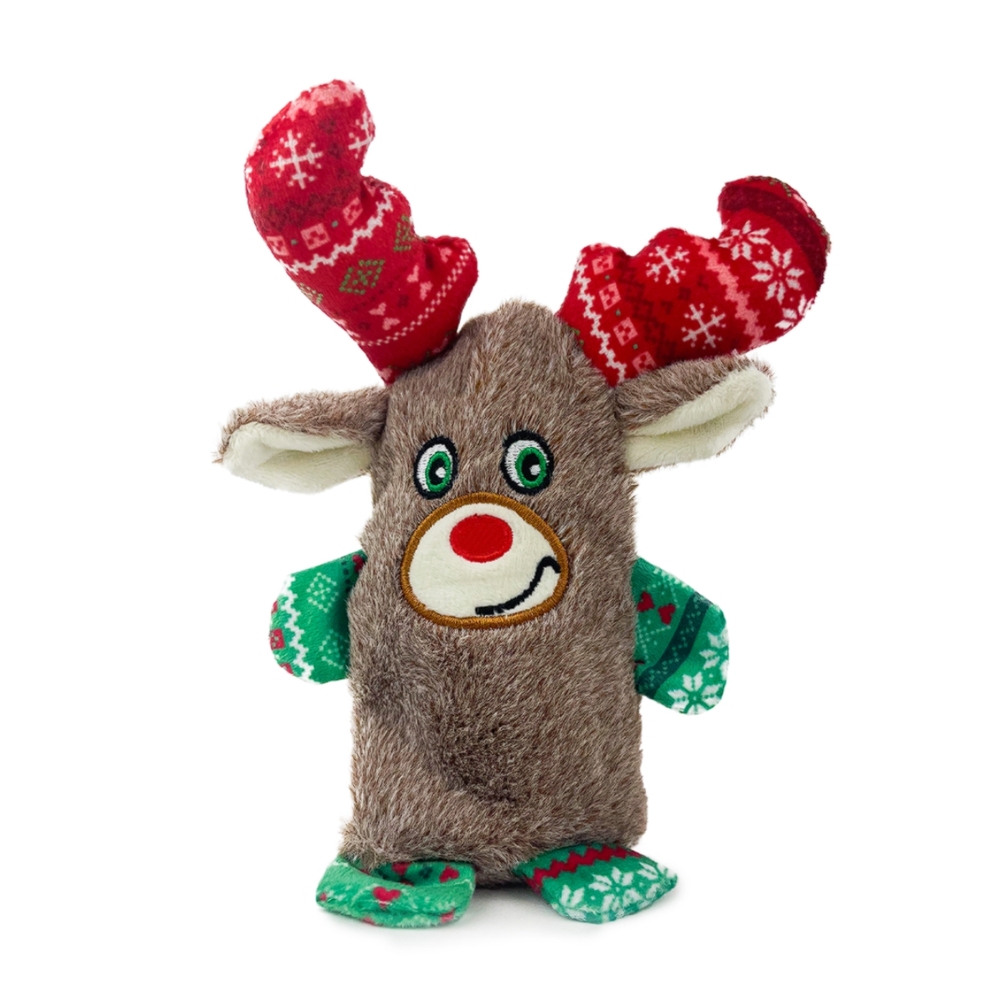 Snuggle Friends Christmas Moose 16cm Dog Toy