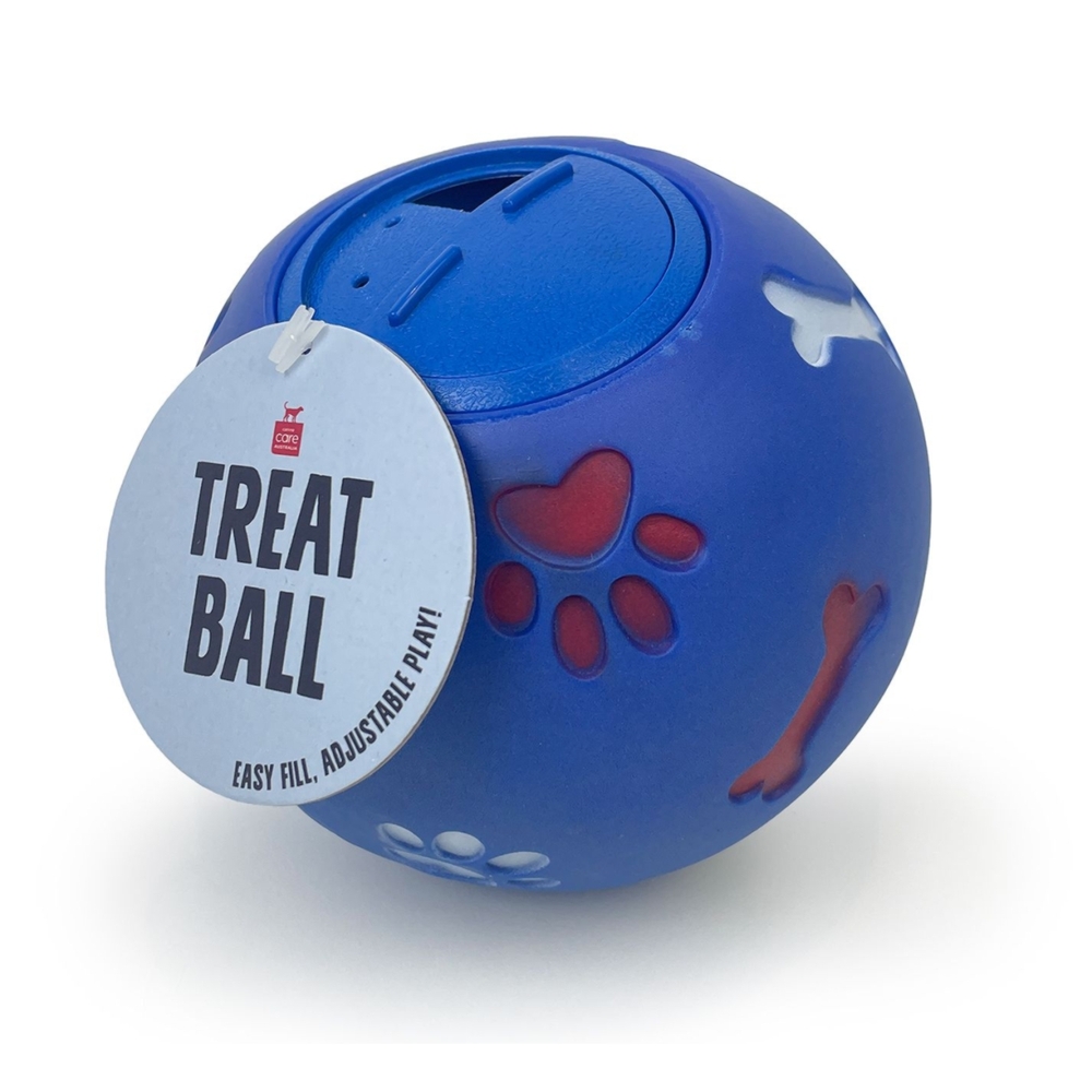 Canine Care Treat Ball Dog Paw & Bone 11cm