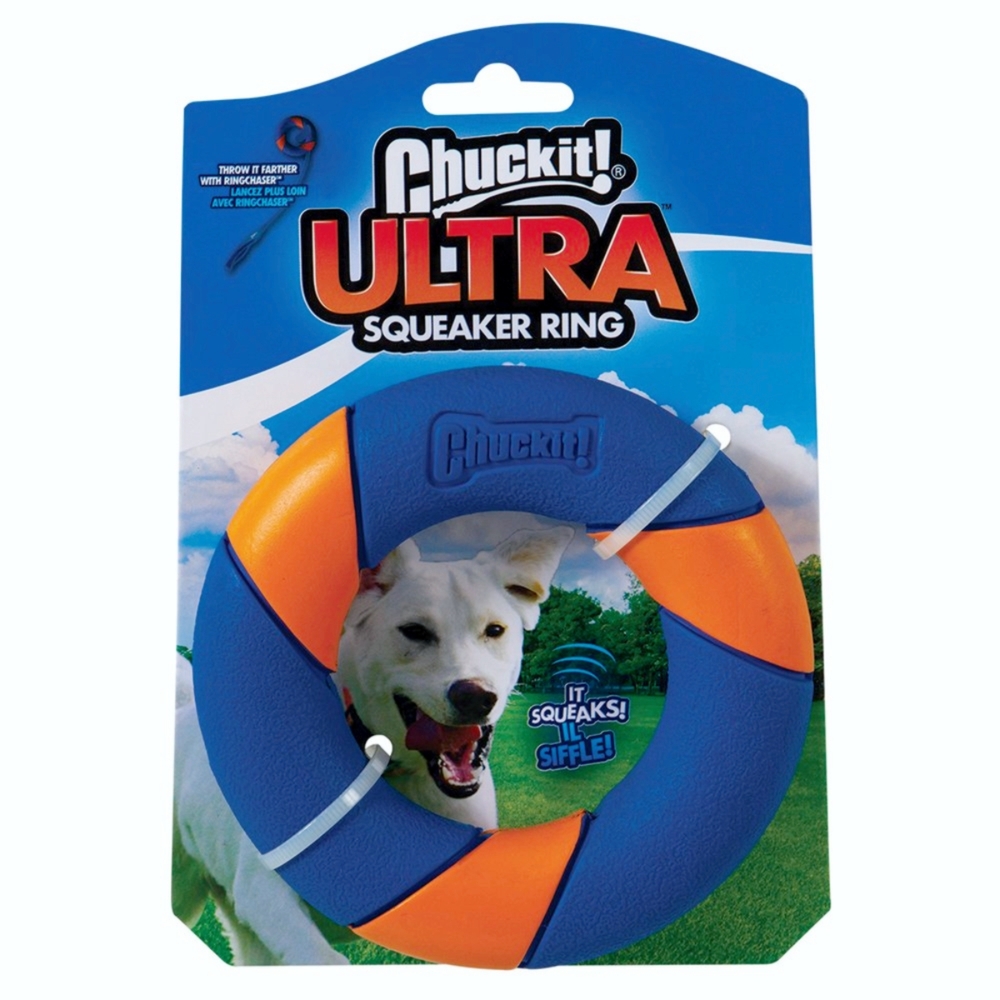 Chuckit! Ultra Squeaker Ring Fetch Dog Toy