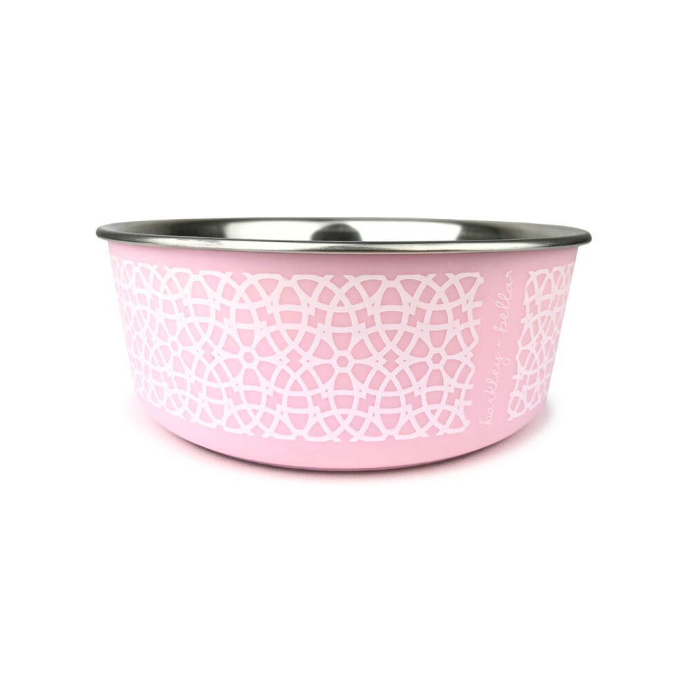 Barkley & Bella Marrakesh Stainless Steel Dog Bowl Rose (Small)