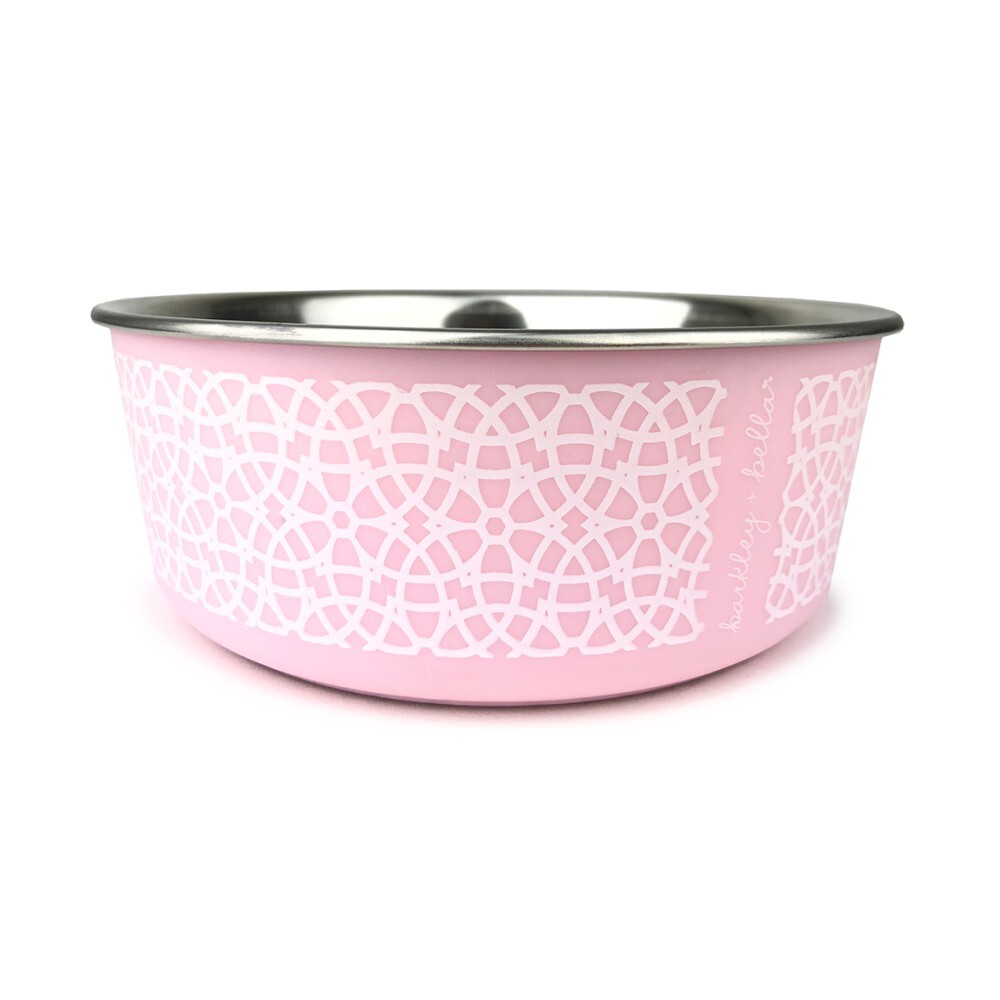 Barkley & Bella Marrakesh Stainless Steel Dog Bowl Rose (Medium)