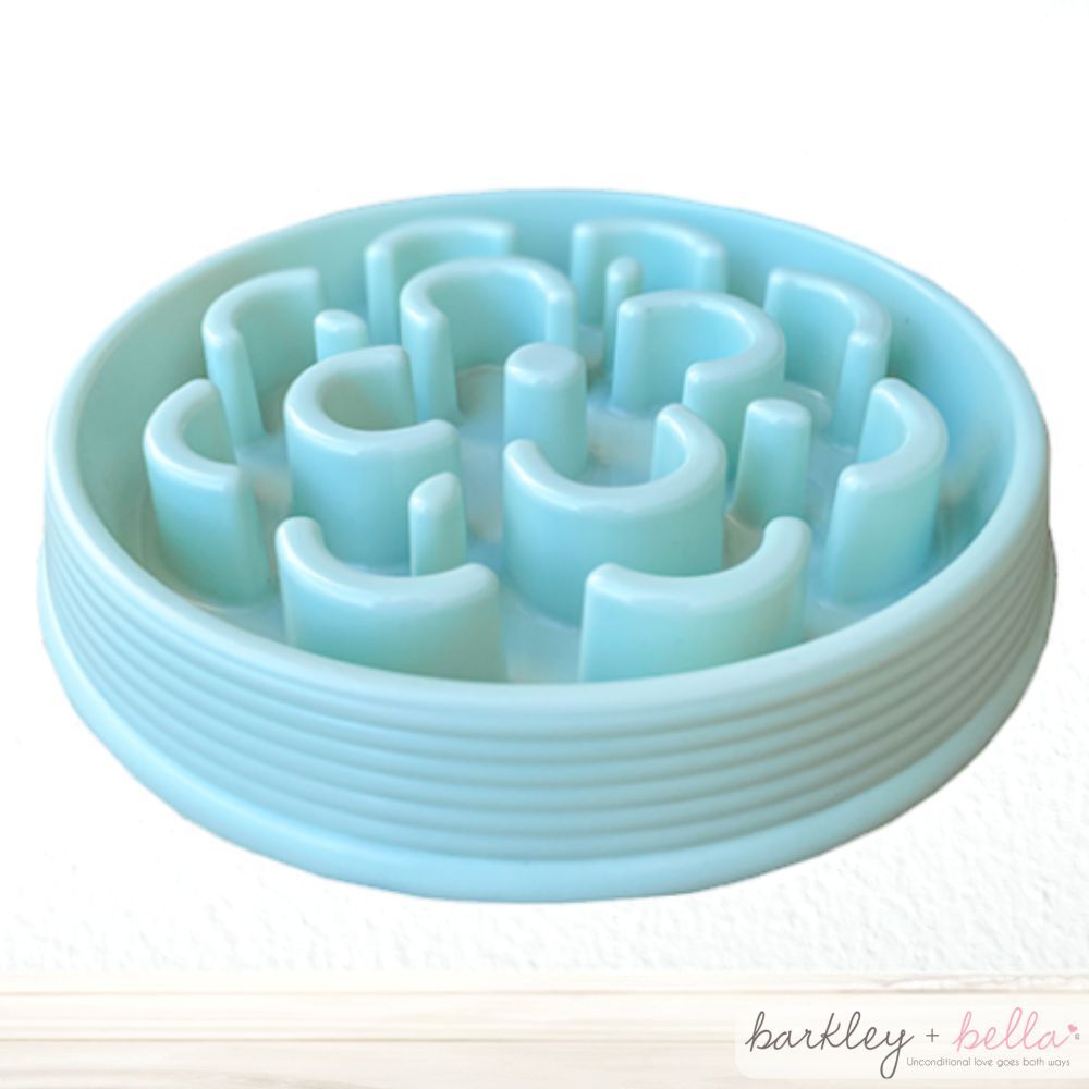 Barkley & Bella Slow Chow Feeder Melamine Mint Medium