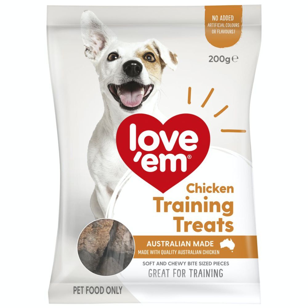 Love'em Chicken Training Dog Treats 200g