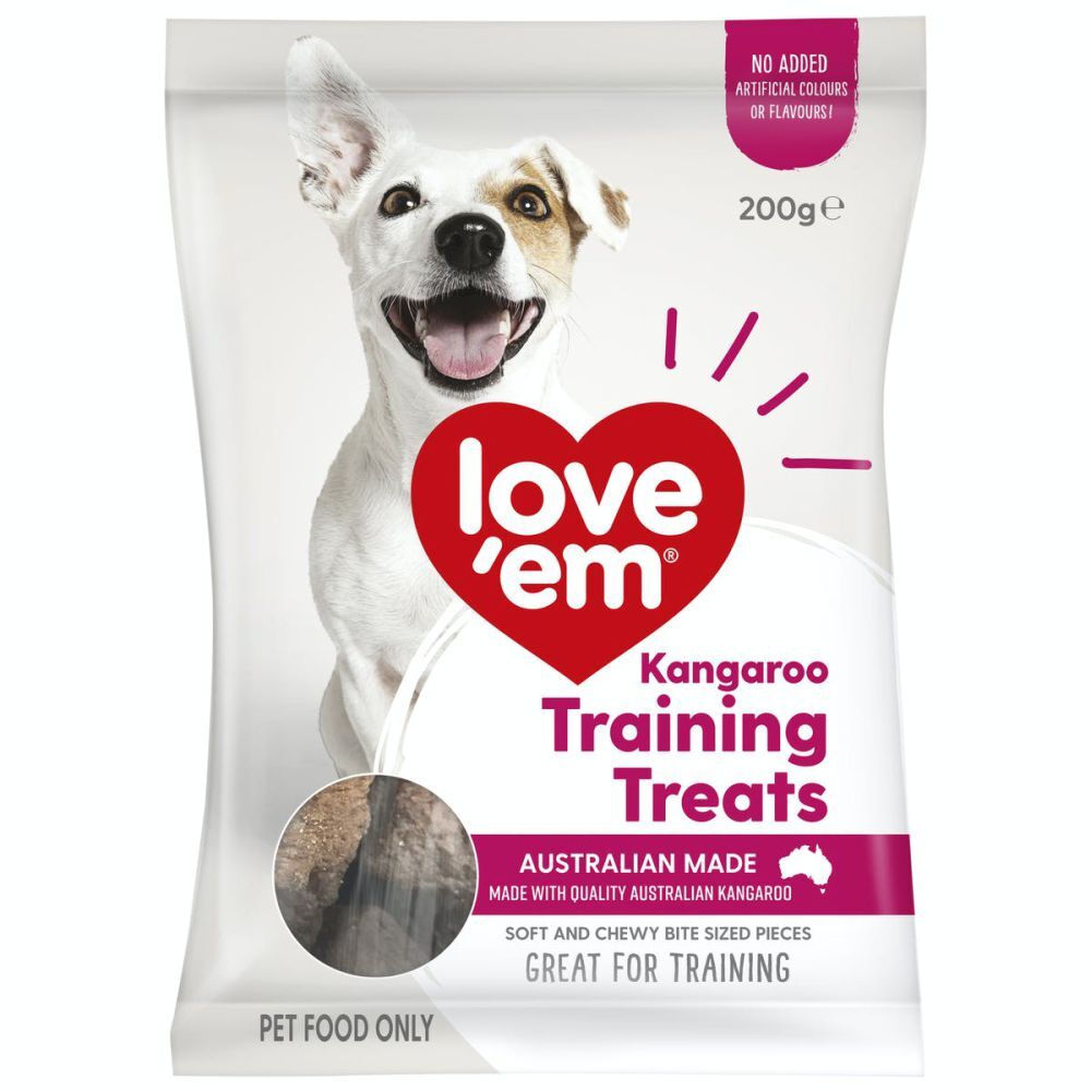 Love'em Kangaroo Training Dog Treats 200g