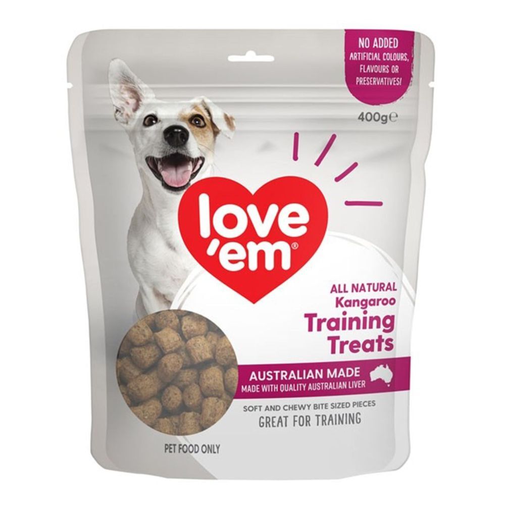 Love'em Kangaroo Training Treats 400g