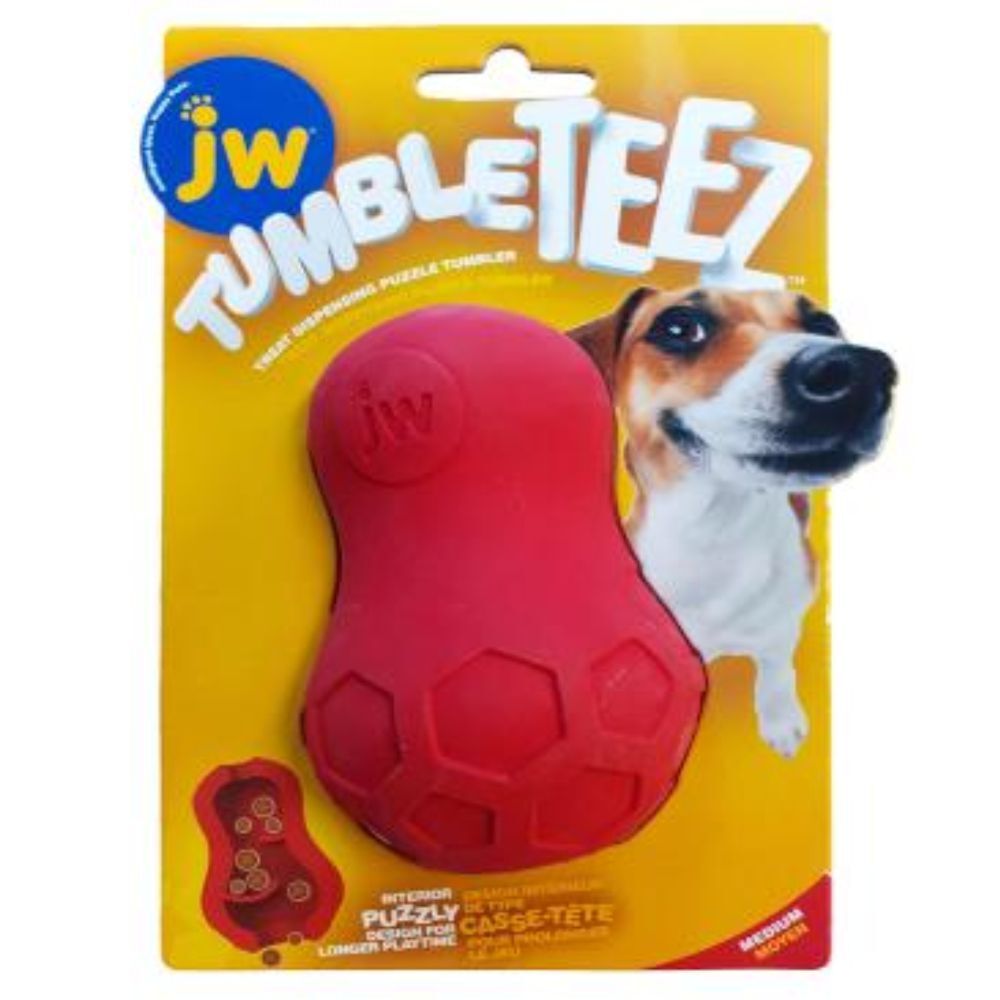 JW Tumble Teez Treat Dispensing Dog Toy (Medium)
