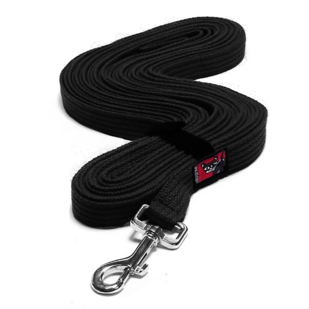 Black Dog Wear 11m Tracking Recall Lead Black Mini, Regular