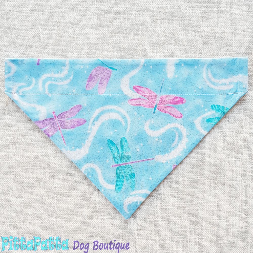 Collar Bandana Mystical Dragon Fly Design (Medium)