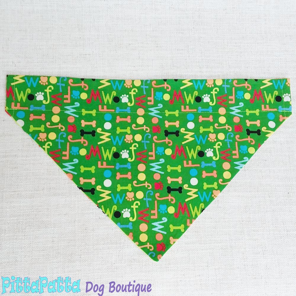 Collar Bandana Woof Design XS, S, M, L