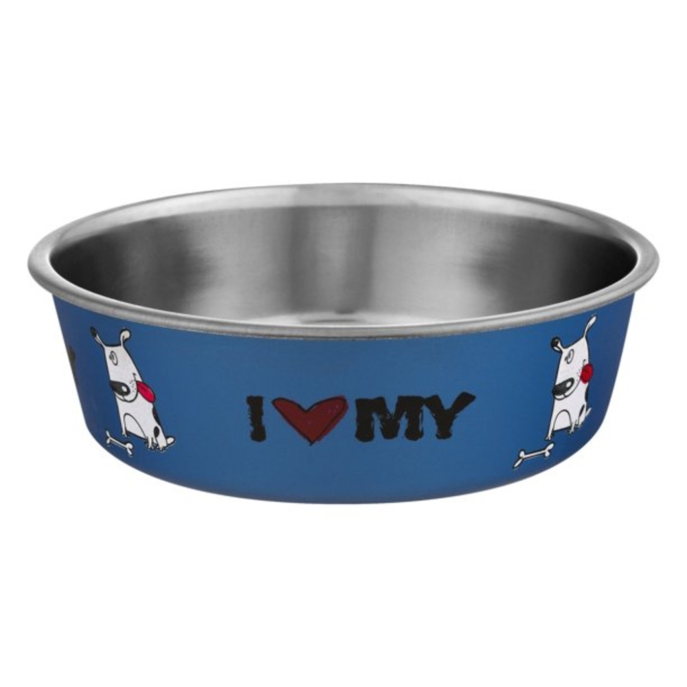 Loving Pets Bella Dog Bowl I Luv My Dog 450ml, 750ml, 1.5L