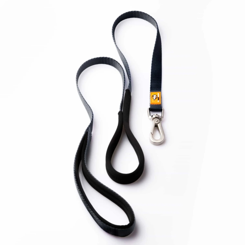 Canny Padded Handle Dog Lead 120cm Black (Small/Medium 15mm)