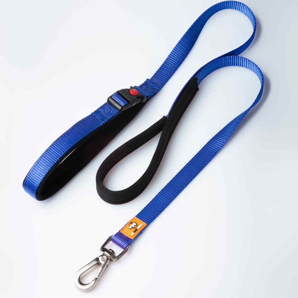 Canny CONNECT Padded Handle Dog Lead 120cm Blue (Small/Medium 15mm)