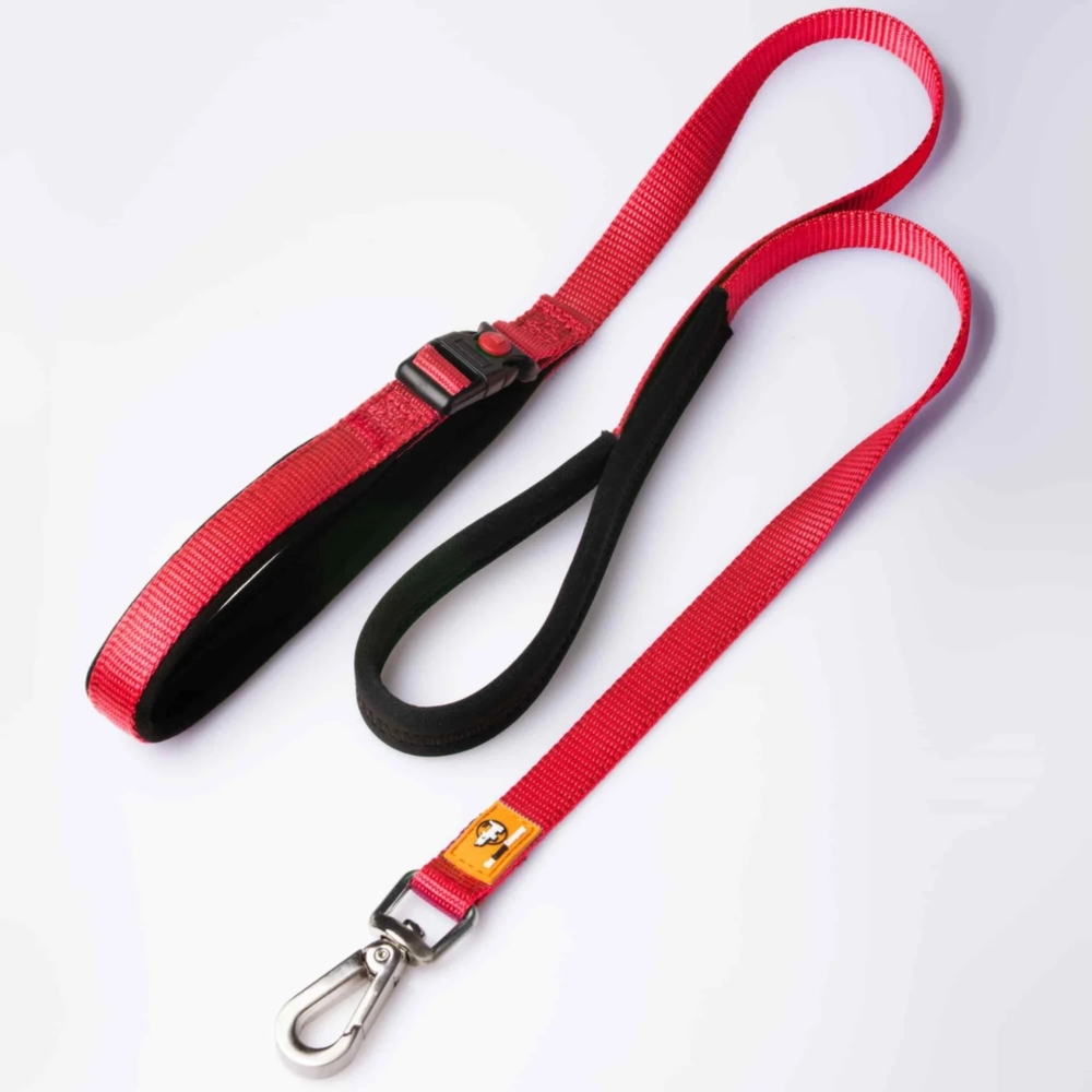 Canny CONNECT Padded Handle Dog Lead 120cm Red (Small/Medium 15mm)