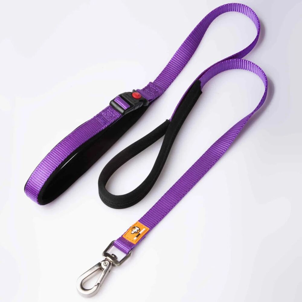 Canny CONNECT Padded Handle Dog Lead 120cm Purple (Small/Medium 15mm)