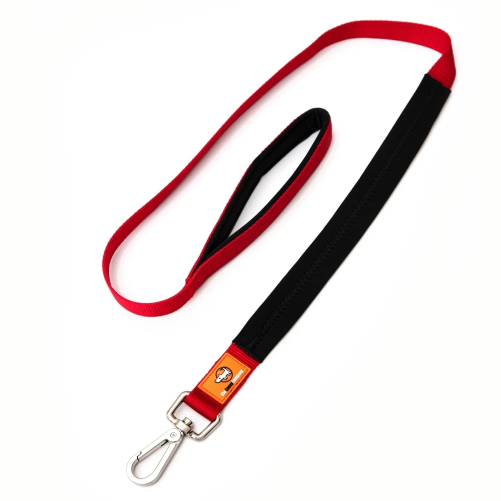 Canny Padded Handle Dog Lead 120cm Red (15mm, 25mm)