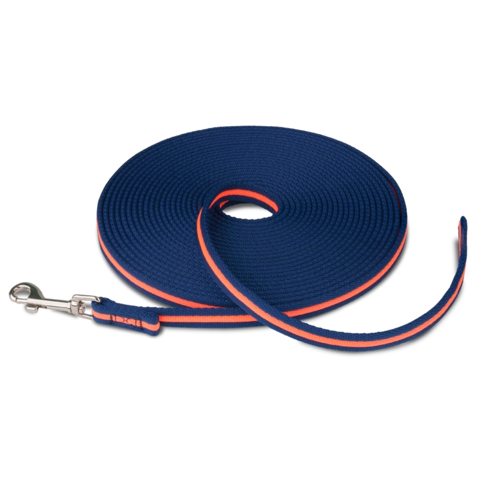Coachi Training Dog Lead Navy & Coral (10m x 1.5cm)
