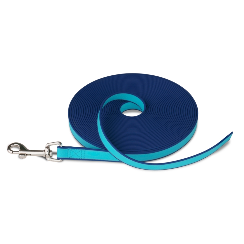 Coachi Waterproof Training Dog Lead Navy & Blue (10m x 1.5cm)