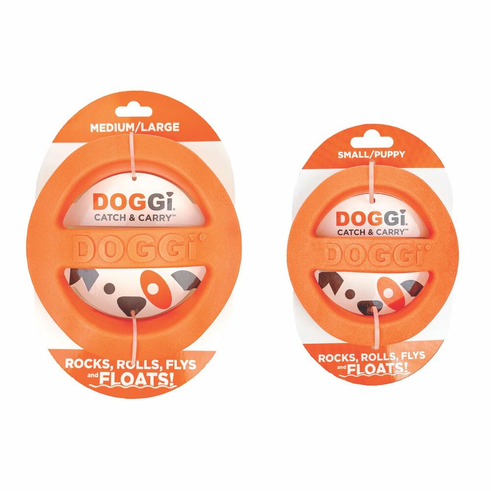 DOGGI Fly and Float Dog Toy Small/Puppy, Medium/Large