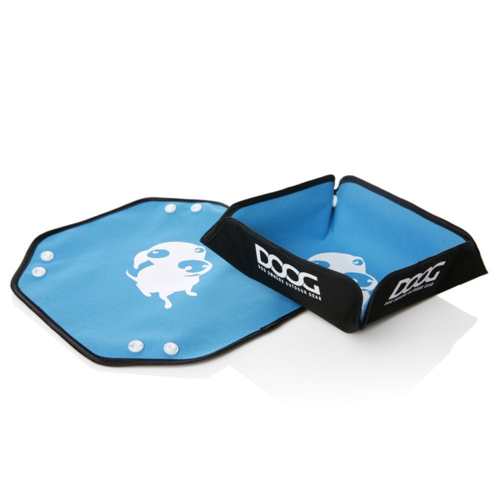 DOOG Foldable Dog Bowl Blue