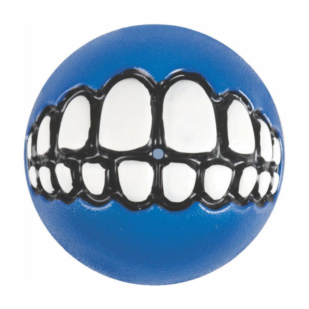 Rogz Grinz Treat Dog Ball Blue