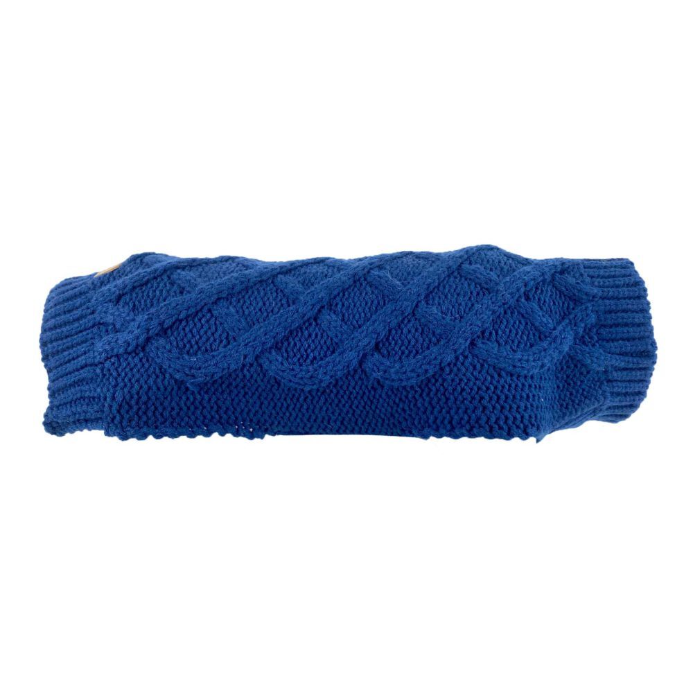 Huskimo Diamond Cable Dog Jumper Navy (33cm)