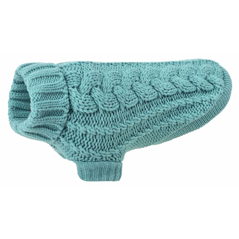 Huskimo French Knit Sea Green Dog Jumper (67cm)