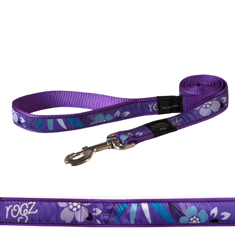 Rogz Classic Lead Fancy Dress, Purple Forest Design (XLarge)