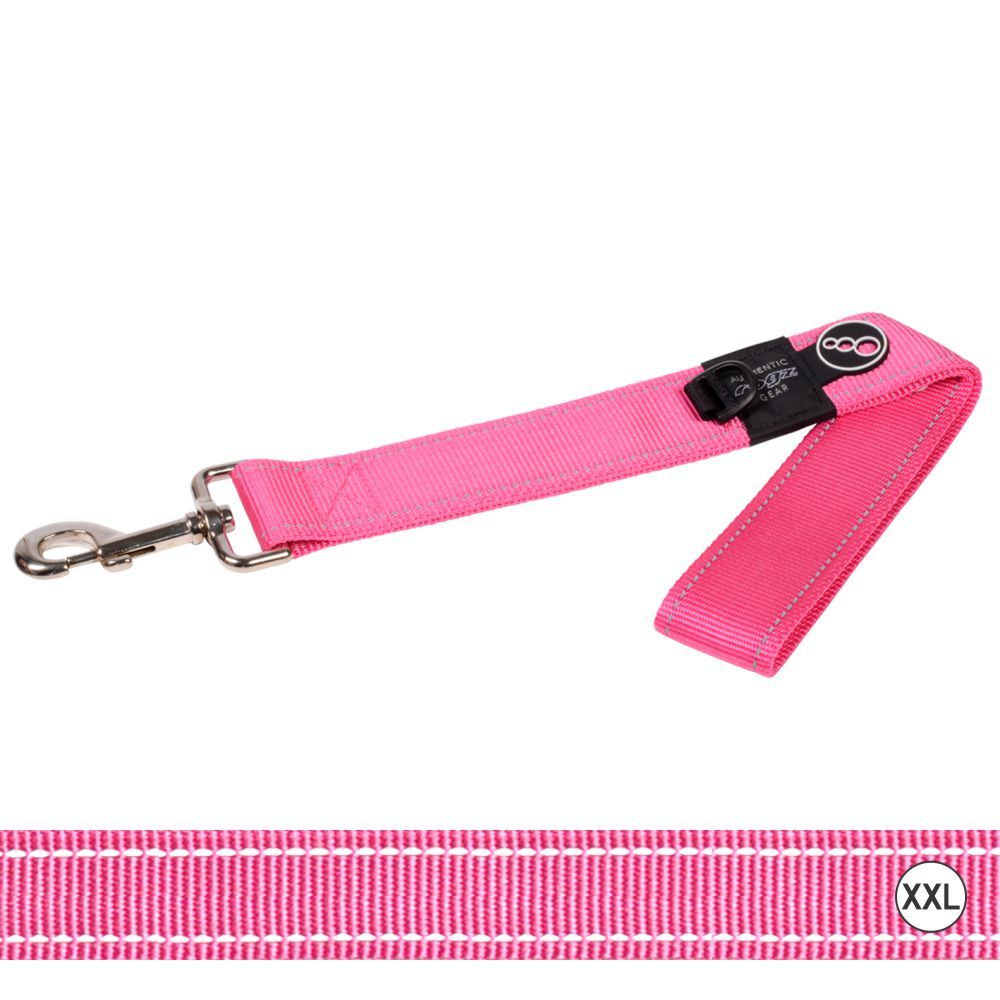 Rogz Classic Reflective Dog Lead, Pink XXLarge 50cm
