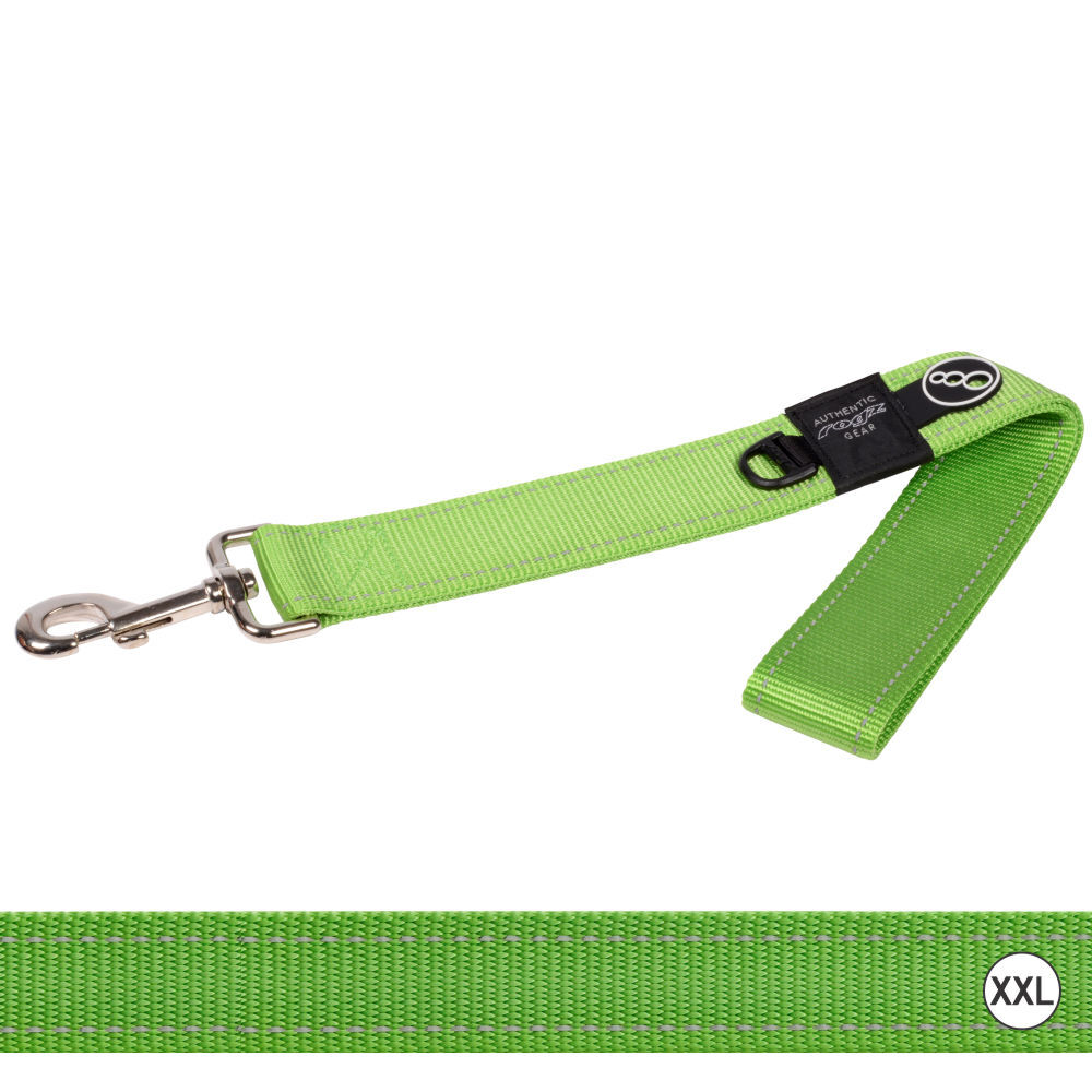 Rogz Classic Reflective Dog Lead, Lime XXLarge 50cm