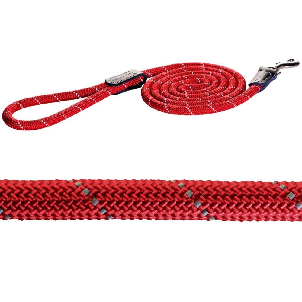 Rogz Rope Dog Lead 12mm x 180cm (Red)