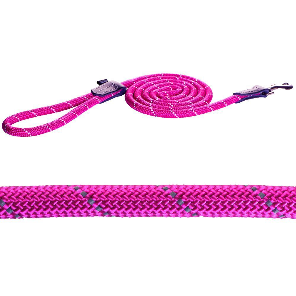 Rogz Rope Dog Lead 12mm x 180cm (Pink)
