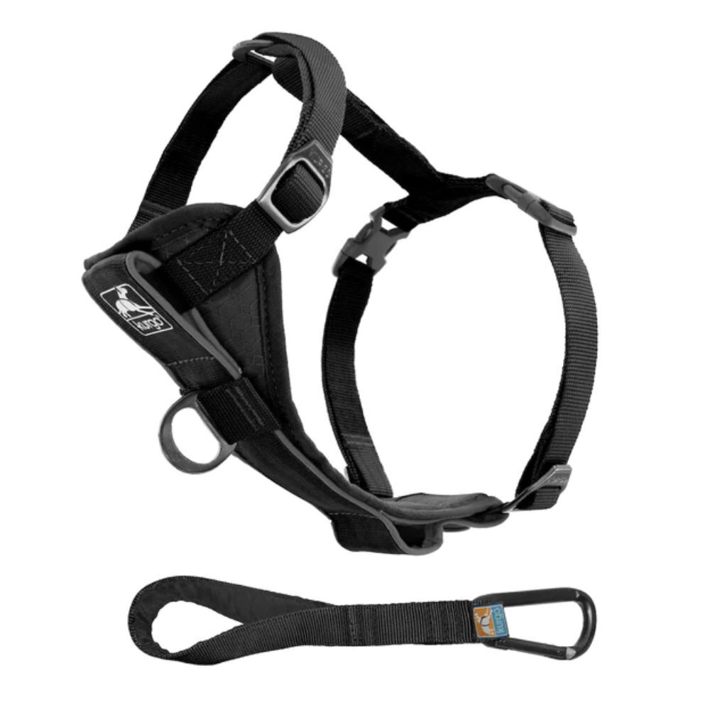 Kurgo Tru-Fit Smart Walking and Car Dog Harness with Restraint Black Large