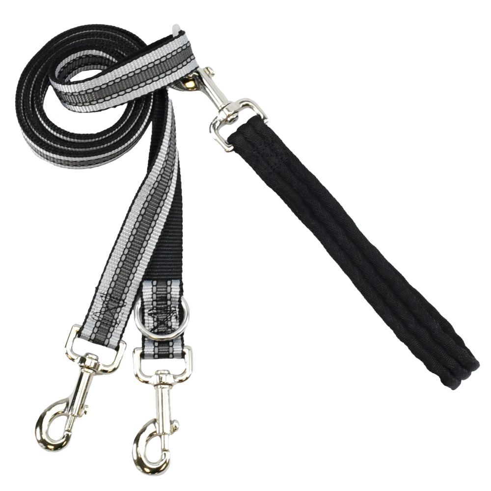 Euro Training Multi-Function Lead Reflective Black (1.6cm Wide)