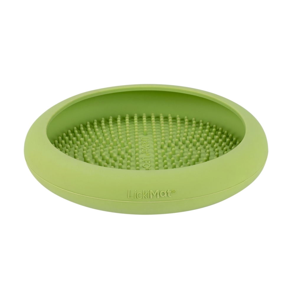Lickimat UFO Slow Food Licking Dog Bowl (Green)