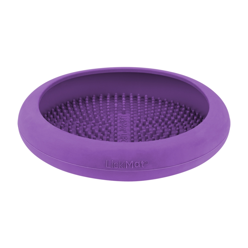 Lickimat UFO Slow Food Licking Dog Bowl (Purple)
